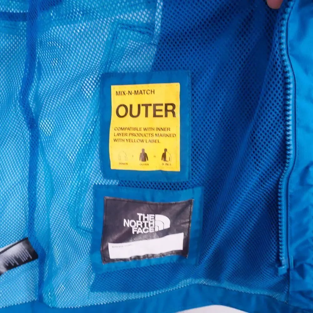 NEW The North Face Girl's 18 XL DryVent Mountain Snapper Parka Deep Lagoon Blue